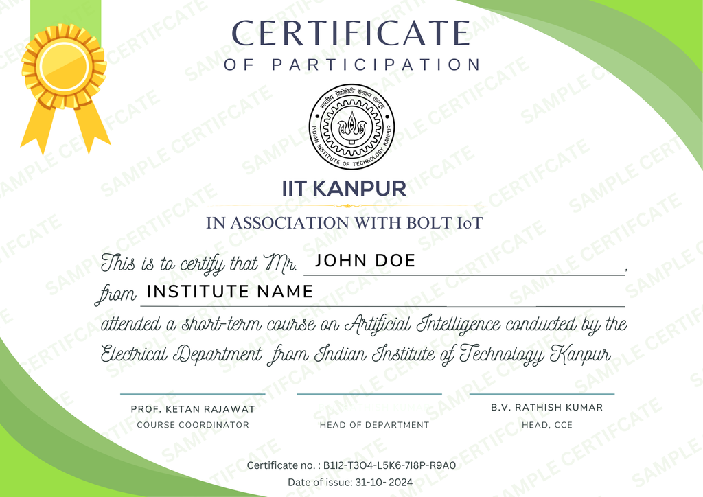 Artificial Intelligence Training from IIT Kanpur